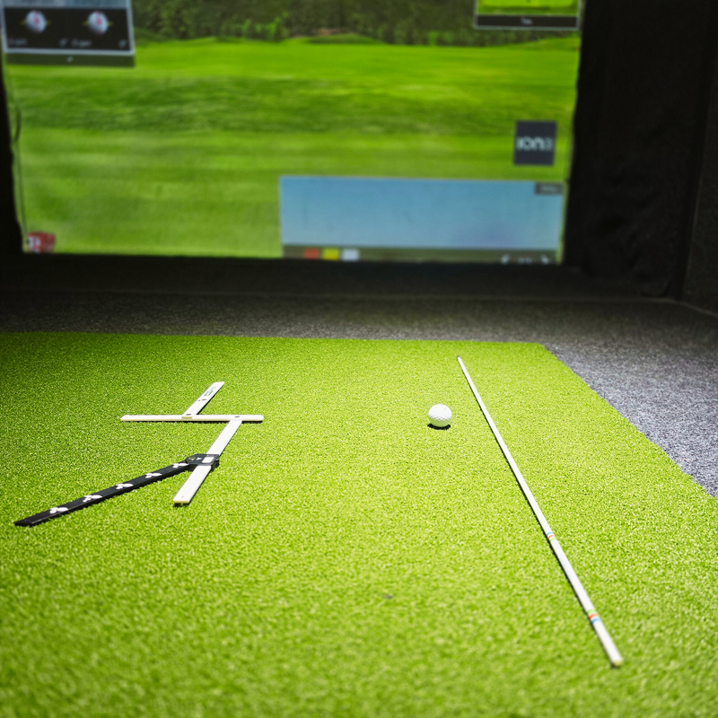 stance caddy golf perfect alignment stick alignment rod foot ball placement template club proper consistency guide chart