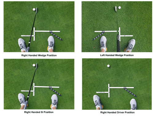 Stance Caddy works for both left and right handed golfers. Just flip it over.