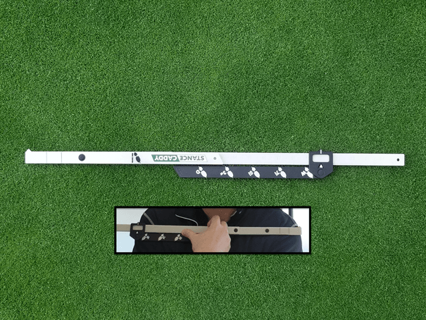 Measure your shoulder width with Stance Caddy for perfect stance width.