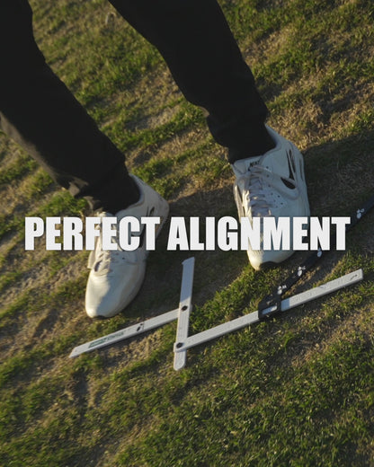 stance caddy golf perfect alignment foot ball placement wedge driver club proper distance consistency accuracy improve